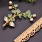 Rsslyn Beautiful Tree of Life Brooch for Women Wedding Accessories Green Tree Pearl Brooches