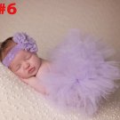 New Disney Princess Props Lavander Color Skirt and Headband Set Baby Shower Gift