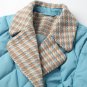 Rsslyn Padded Winter Coats for Women Plaid Coat Extra Warm Parkas for Women Free CC Broooch