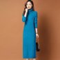 Rsslyn Fashion Pink Dress Turtleneck Sweaters Turtleneck Dress Maxi Dress for Winter