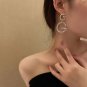 Rsslyn SALE GG Crystal Earrings for Women Large Golden Earrings