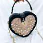 Rsslyn Happy Valentine Bags for Date Night Heart Shape Purse Red Shoulder Bags