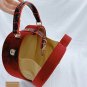 Rsslyn Happy Valentine Bags for Date Night Heart Shape Purse Red Shoulder Bags