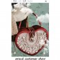 Rsslyn Happy Valentine Bags for Date Night Heart Shape Purse Red Shoulder Bags