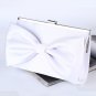 Big Bows Wedding Purse White Clutch for Brides White Shoulder Bags Bridal Shower Gift
