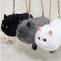 Rsslyn High Quality Female Cute Siamese Cat Leather Purses for Women Cute Bags