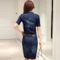 Rsslyn Women's Denim Dress with Shoulder Buckles