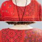 Rsslyn Classic Dress Linen Dress for Women Paisley Dress Plus Size Dress for Summer