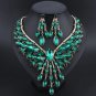 Rsslyn Purple Jewelries for Women Crystal Bridal Jewelry Sets Wedding Party Costume Accessory