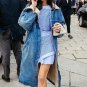Rsslyn Solid Denim Overcoats for Women