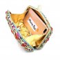 Rsslyn Free Golden CC Brooch for Unique Pink Clutches Calla Lily Purse New Trend Purses for Women