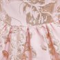 Rsslyn Spring Flower Girls Dresses Pink Dress for Baby Girls with Golden Trim