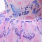 Rsslyn Big Puffy Sleeves Purple Dress for Baby Girls with Free Tiara
