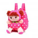 Rsslyn Canvas Pink Backpack for Baby Girls with Doll Granny Gift Pink Purses for Girls