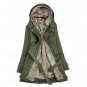 Rsslyn Fashion Jackets for Women Big Army Green Parkas