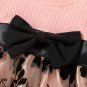 Rsslyn Bella Girls Elegant Black Dress for Infant Girls Luxury Gowns with Soft Pink Color Tulle