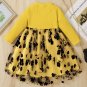 Rsslyn Bella Girls Elegant Black Dress for Infant Girls Luxury Gowns with Soft Pink Color Tulle