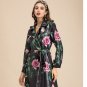 Rsslyn Elegant Black Leather Trench Coats for Women Lovely Black Overcoats