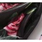 Rsslyn Elegant Black Leather Trench Coats for Women Lovely Black Overcoats