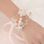Rsslyn High End Bracelets for The Bride Pink Sash Bridesmaids Flower Bracelets