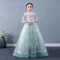 Rsslyn Princess Dress Mintgreen Dress Floor Length Dress for Princess Elsa with Free Tiara Crown