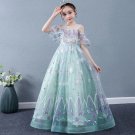Rsslyn Off Shoulder Dresses Pageant Show Princesses Dress Mintgreen Dress with Tiara