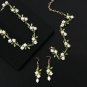 Timeless Fashion LLC Floral Choker for Women Matching Bracelet and Earrings Vintage Jewelries