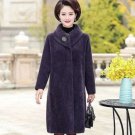 Timeless Fashion LLC Elegant Purple Jackets for Women with Large Turtleneck Winter Coats for Women