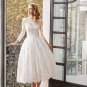 Rsslyn Timeless Fashion White Dresses Fashion Bridal Dress Knee Length Wedding Dress