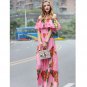 Rsslyn Top Quality Pineapple Dress Summer and Spring Timeless Fashion Maxi Dresses