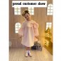 Rsslyn Retro Pink Dress for Girls with Very Large Bow Pink Princess Dresses