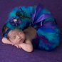 Red Tutu Skirt Newborn Props Preemie Skirt with Matching Floral Elastic Headband