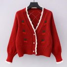 Red Cardigan Timeless Fashion Cardigan Ready To Ship Sweater Cardigan for Teen Girls and Women