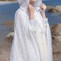 TF Hooded Robes Timeless Fashion White Trench Coats for The Bride Seashore Cloak White Cloaks