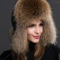 Rsslyn Black Hats Real Fox Fur Hats Fashion Russian Hats New Winter Hats for Women