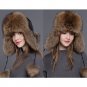 Rsslyn Black Hats Real Fox Fur Hats Fashion Russian Hats New Winter Hats for Women