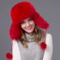 Rsslyn Black Hats Real Fox Fur Hats Fashion Russian Hats New Winter Hats for Women