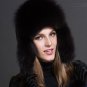 Rsslyn Black Hats Real Fox Fur Hats Fashion Russian Hats New Winter Hats for Women