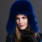Rsslyn Black Hats Real Fox Fur Hats Fashion Russian Hats New Winter Hats for Women