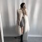TF Fashion Vest Timeless Fashion Winter Vest for Women Long Vest Ivory White Vest Lamb Fur Coats