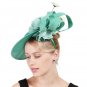 Rsslyn Boutique Mintgreen Derby Hats Big Millinery Hats Women Wedding Party Fascinator Hat