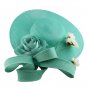 Rsslyn Boutique Mintgreen Derby Hats Big Millinery Hats Women Wedding Party Fascinator Hat