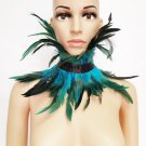 Rsslyn Boutique Cosplay Feather Collars for Women and Men Unisex Cosplay Accessory Long Feather