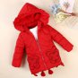 Rsslyn Pink Parkas for Little Girls Hooded Butterfly Parka Princess Jackets Princess Pink Coats