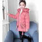 Rsslyn Pink Parkas for Little Girls Hooded Butterfly Parka Princess Jackets Princess Pink Coats