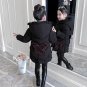 Rsslyn Boutique Red Parkas for Girls Hooded Butterfly Parka Princess Jackets Solid Down Parkas