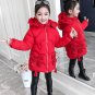 Rsslyn Pink Parkas for Little Girls Hooded Butterfly Parka Princess Jackets Princess Pink Coats
