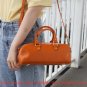 TF High Quality Orange Handbags Fashion Top-Handle Bags Female Handbags Genuine Leather