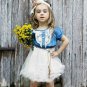 Rsslyn On-Hand 24 Months, 2t, 3t, 4t Rodeo Denim Cowgirl Tutu Dress Barn Party Outfit for Girls