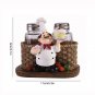 Rsslyn Cute Chef Design Apartment Kitchen Collection 3pcs/SET Salt and Pepper Shaker and Holder